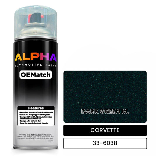 CORVETTE DARK GREEN M. 33-6038 OEMatch Spraycan