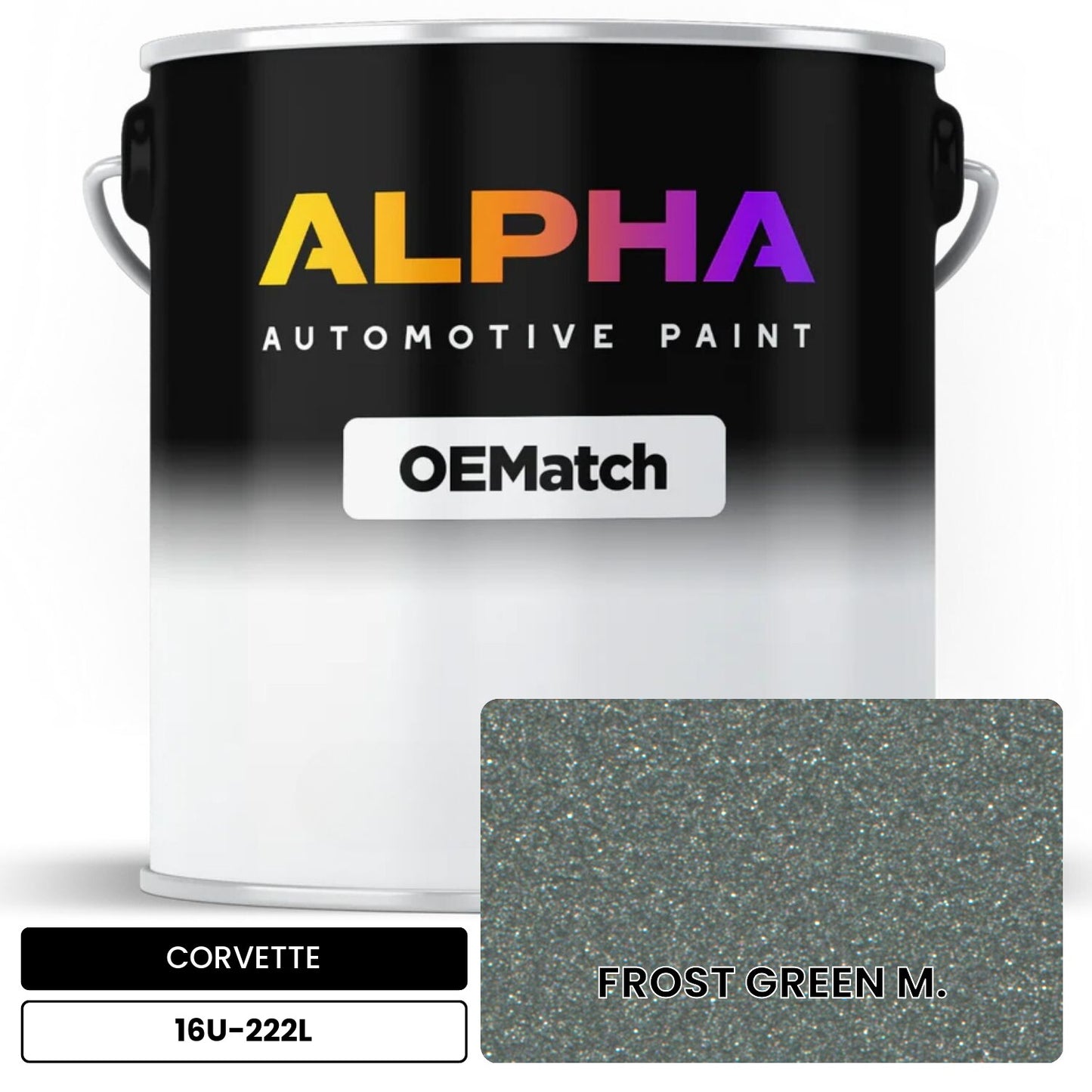 CORVETTE FROST GREEN M. 16U-222L OEMatch Basecoat