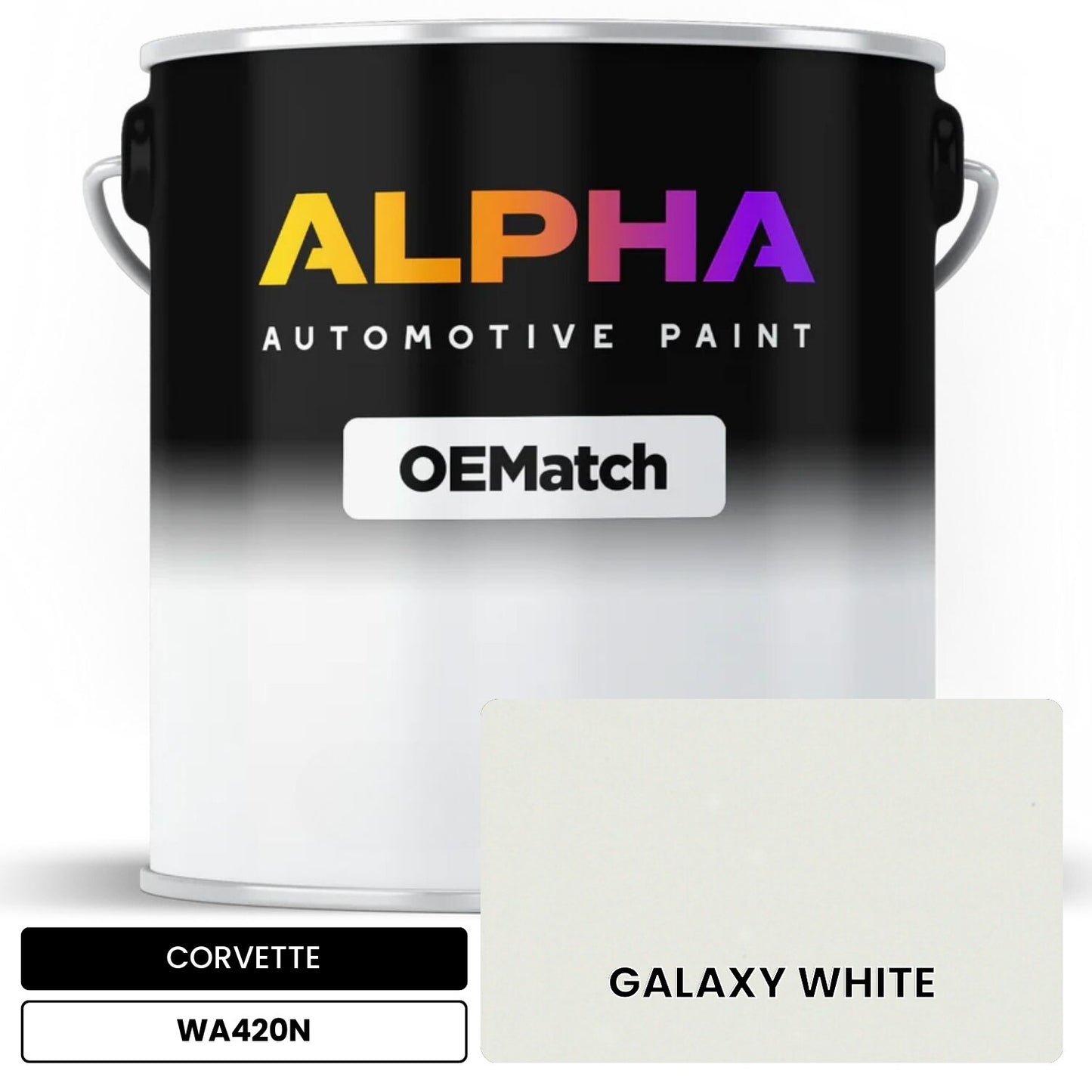 CORVETTE GALAXY WHITE WA420N OEMatch Basecoat