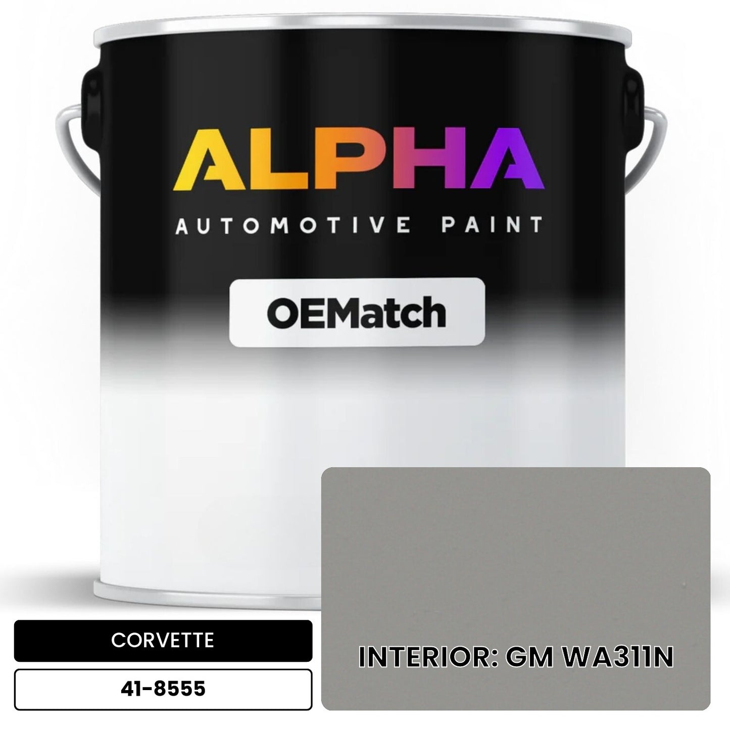 CORVETTE INTERIOR: GM WA311N 41-8555 OEMatch Basecoat
