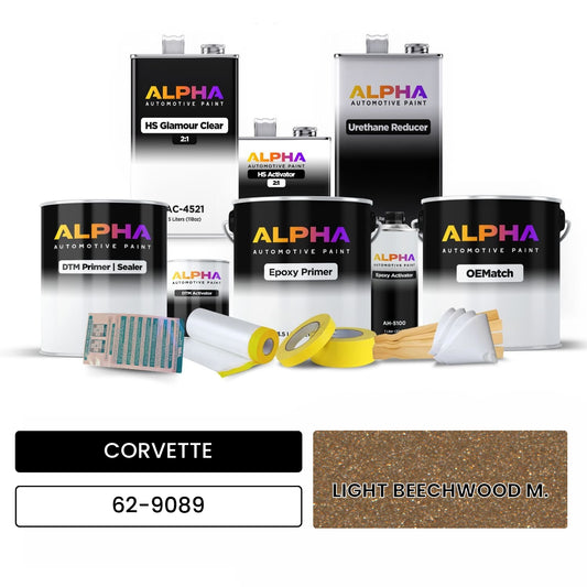CORVETTE LIGHT BEECHWOOD M. 62-9089 OEMatch Vehicle Paint Kit