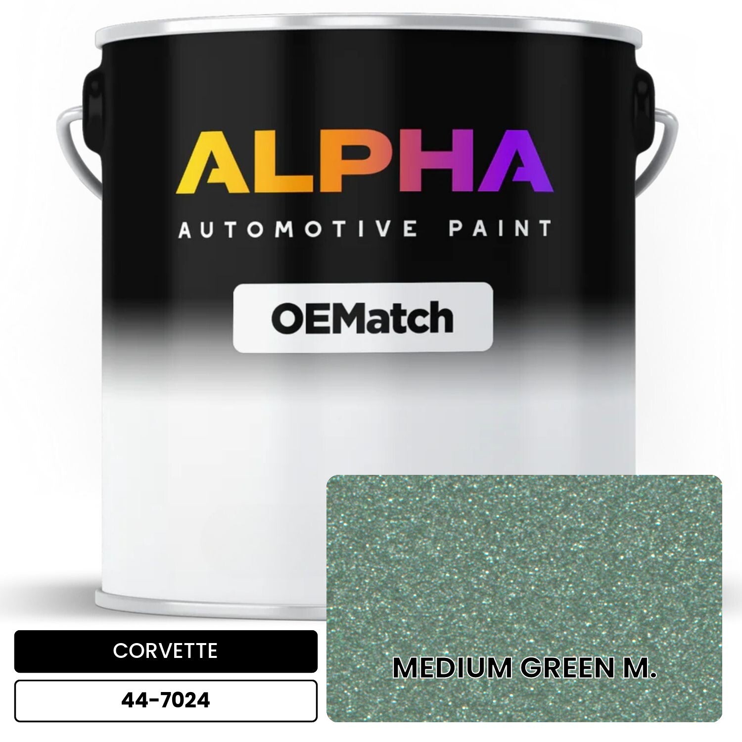 CORVETTE MEDIUM GREEN M. 44-7024 OEMatch Basecoat