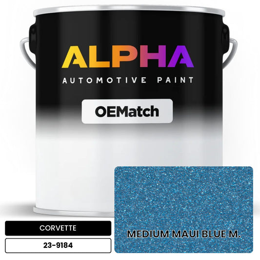 CORVETTE MEDIUM MAUI BLUE M. 23-9184 OEMatch Basecoat