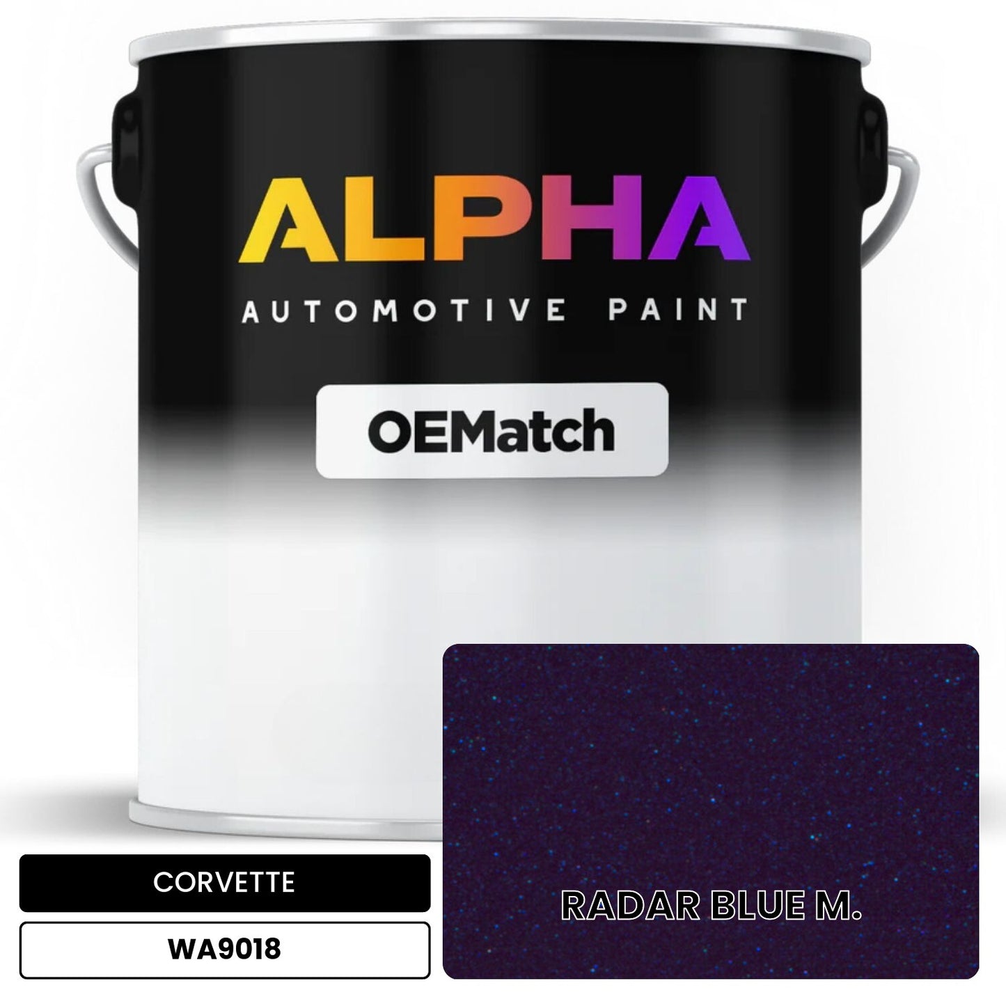 CORVETTE RADAR BLUE M. WA9018 OEMatch Basecoat