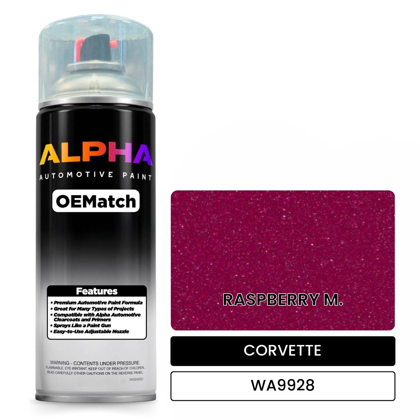 CORVETTE RASPBERRY M. WA9928 OEMatch Spraycan