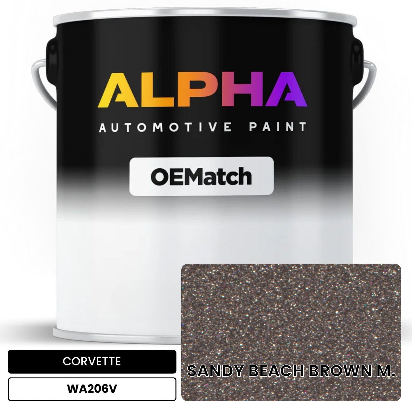 CORVETTE SANDY BEACH BROWN M. WA206V OEMatch Basecoat