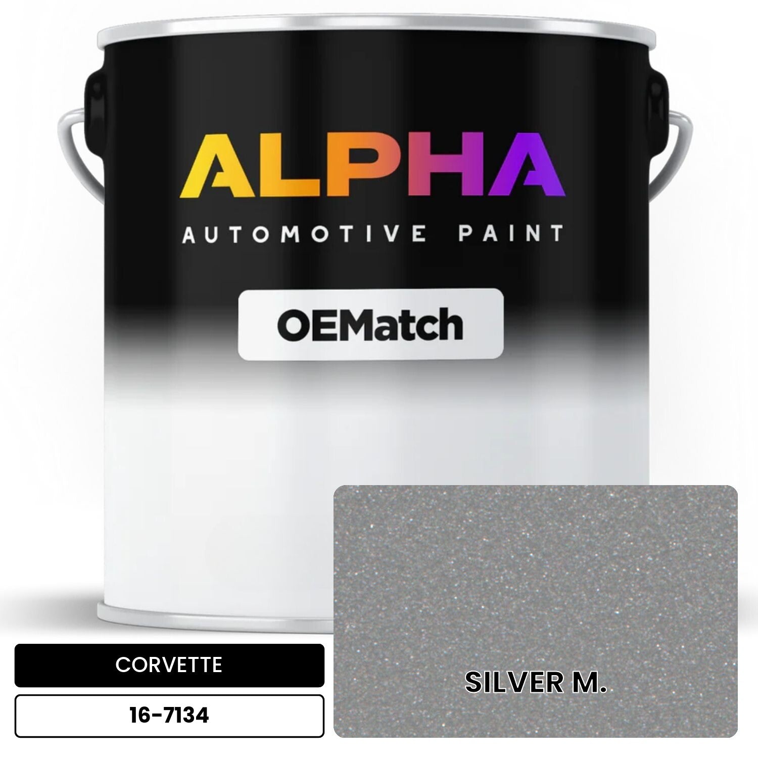 CORVETTE SILVER M. 16-7134 OEMatch Basecoat