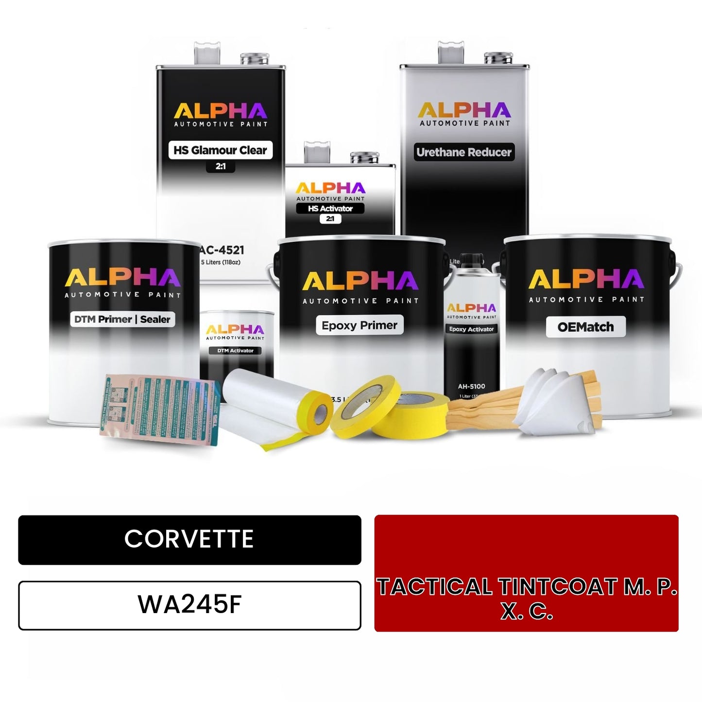 CORVETTE TACTICAL TINTCOAT M. P. X. C. WA245F OEMatch Vehicle Paint Kit