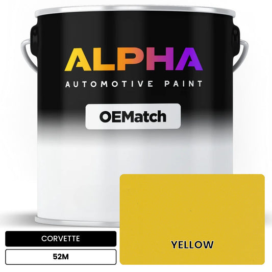 CORVETTE YELLOW 52M OEMatch Basecoat