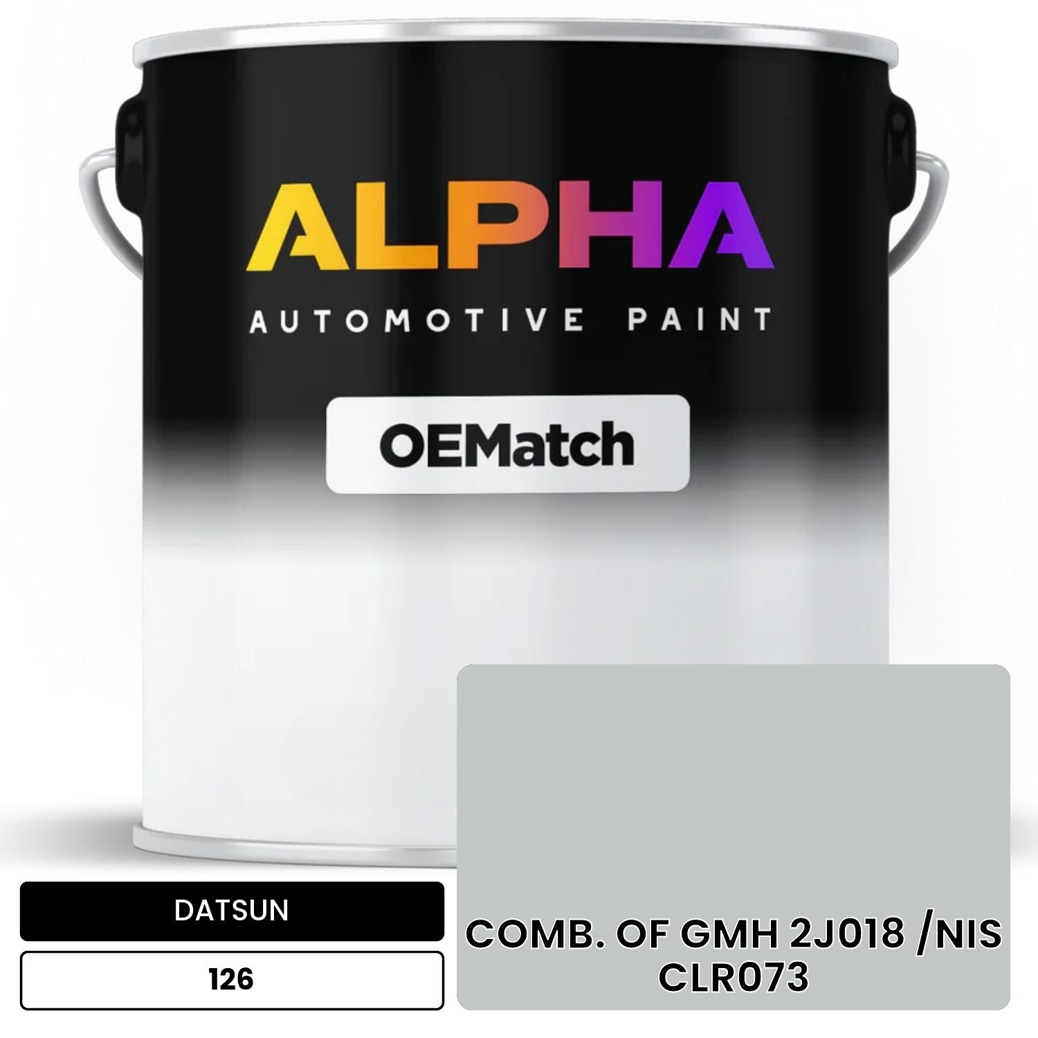 DATSUN COMB. OF GMH 2J018 /NIS CLR073 126 OEMatch Basecoat