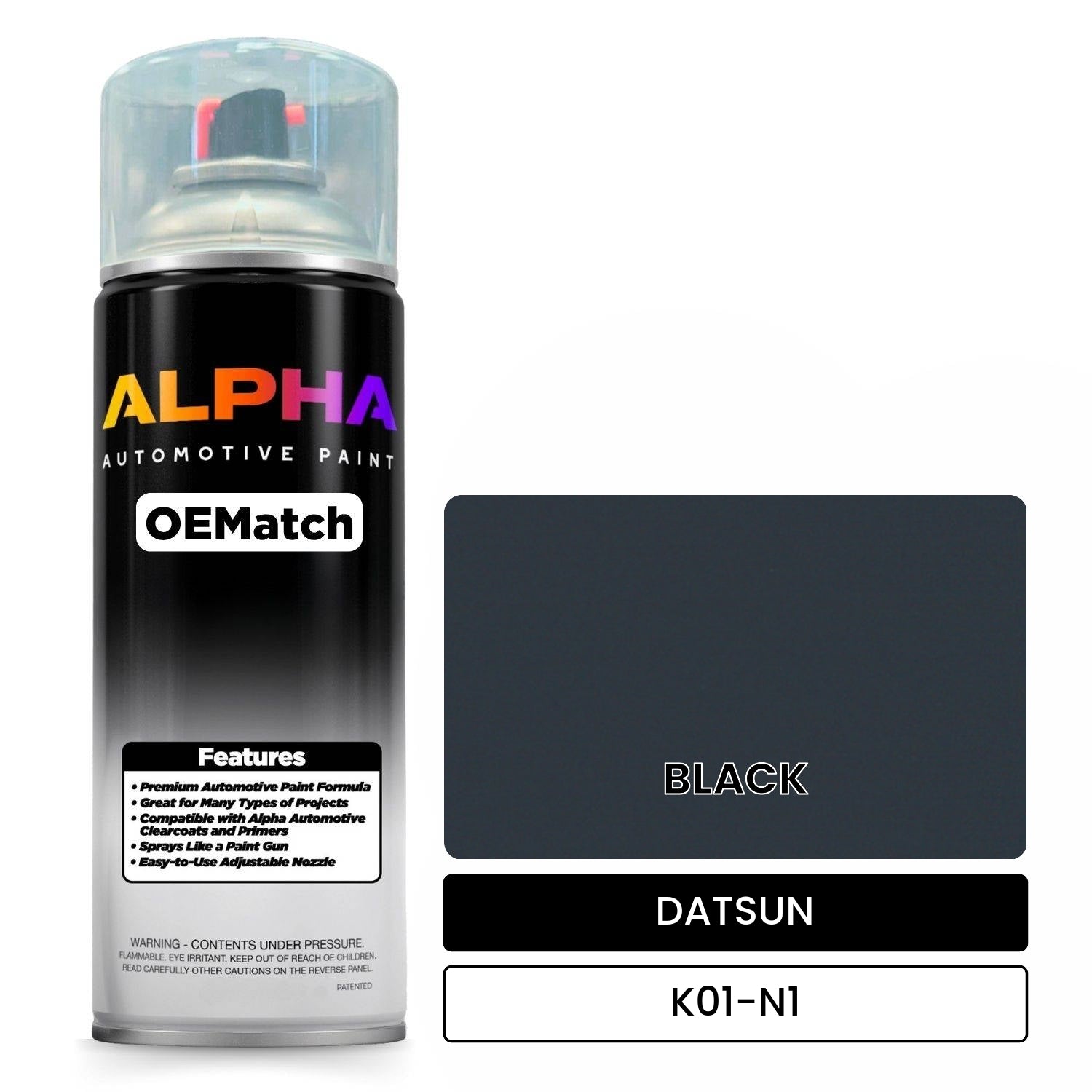DATSUN BLACK K01-N1 OEMatch Spraycan