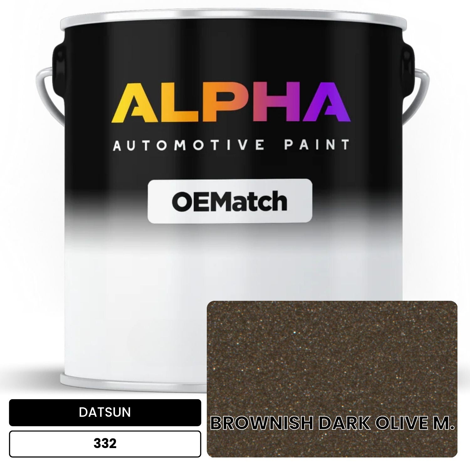 DATSUN BROWNISH DARK OLIVE M. 332 OEMatch Basecoat