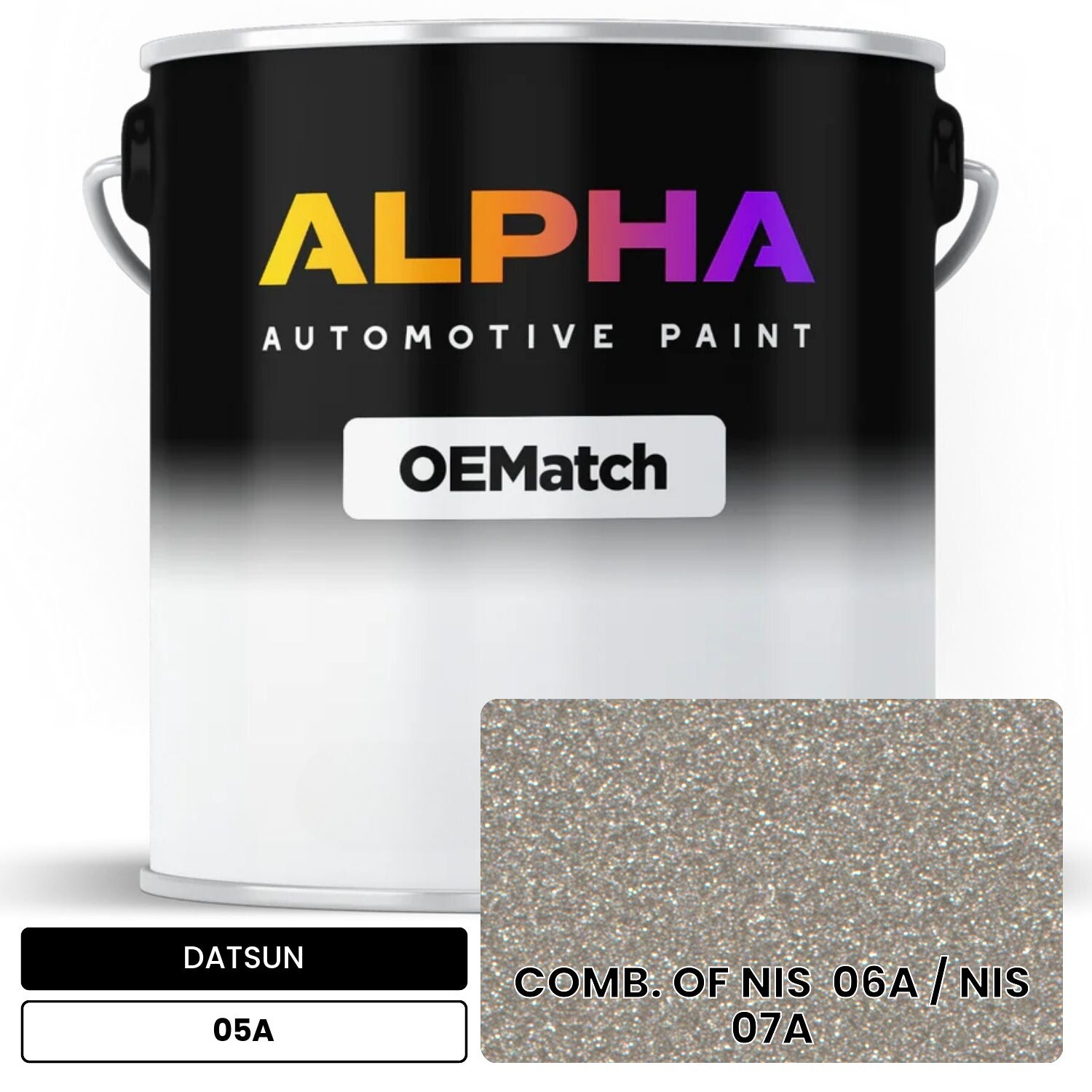 DATSUN COMB. OF NIS  06A / NIS  07A 05A OEMatch Basecoat