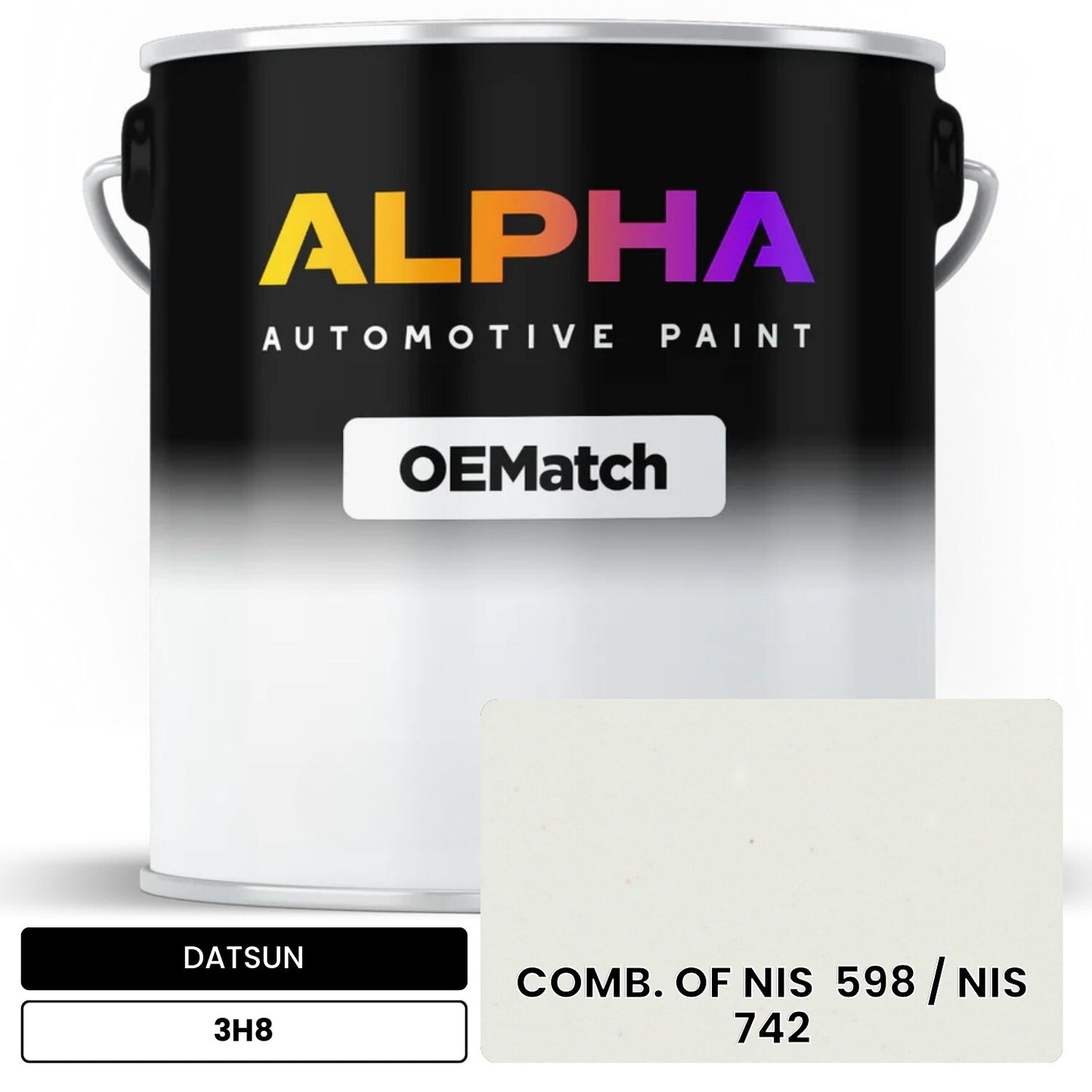 DATSUN COMB. OF NIS  598 / NIS  742 3H8 OEMatch Basecoat