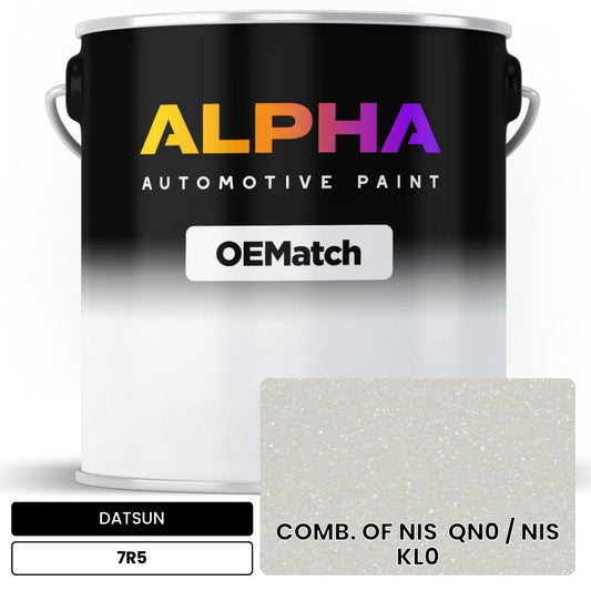 DATSUN COMB. OF NIS  QN0 / NIS  KL0 7R5 OEMatch Basecoat