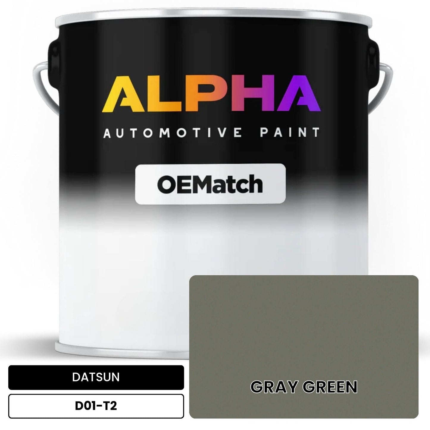 DATSUN GRAY GREEN D01-T2 OEMatch Basecoat