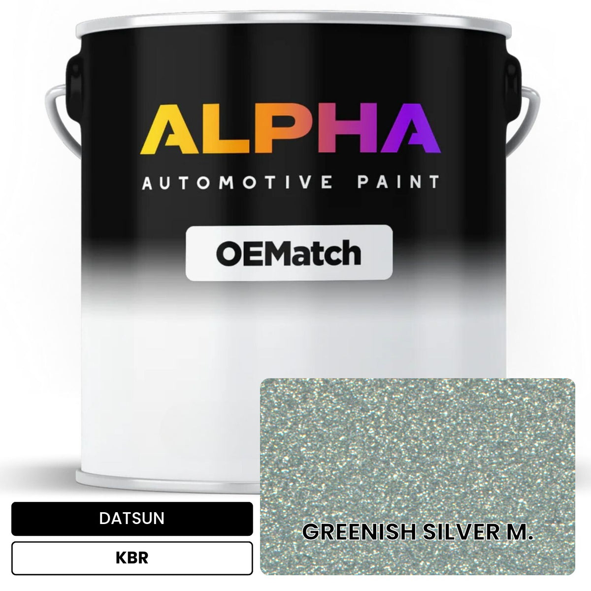 DATSUN GREENISH SILVER M. KBR OEMatch Basecoat