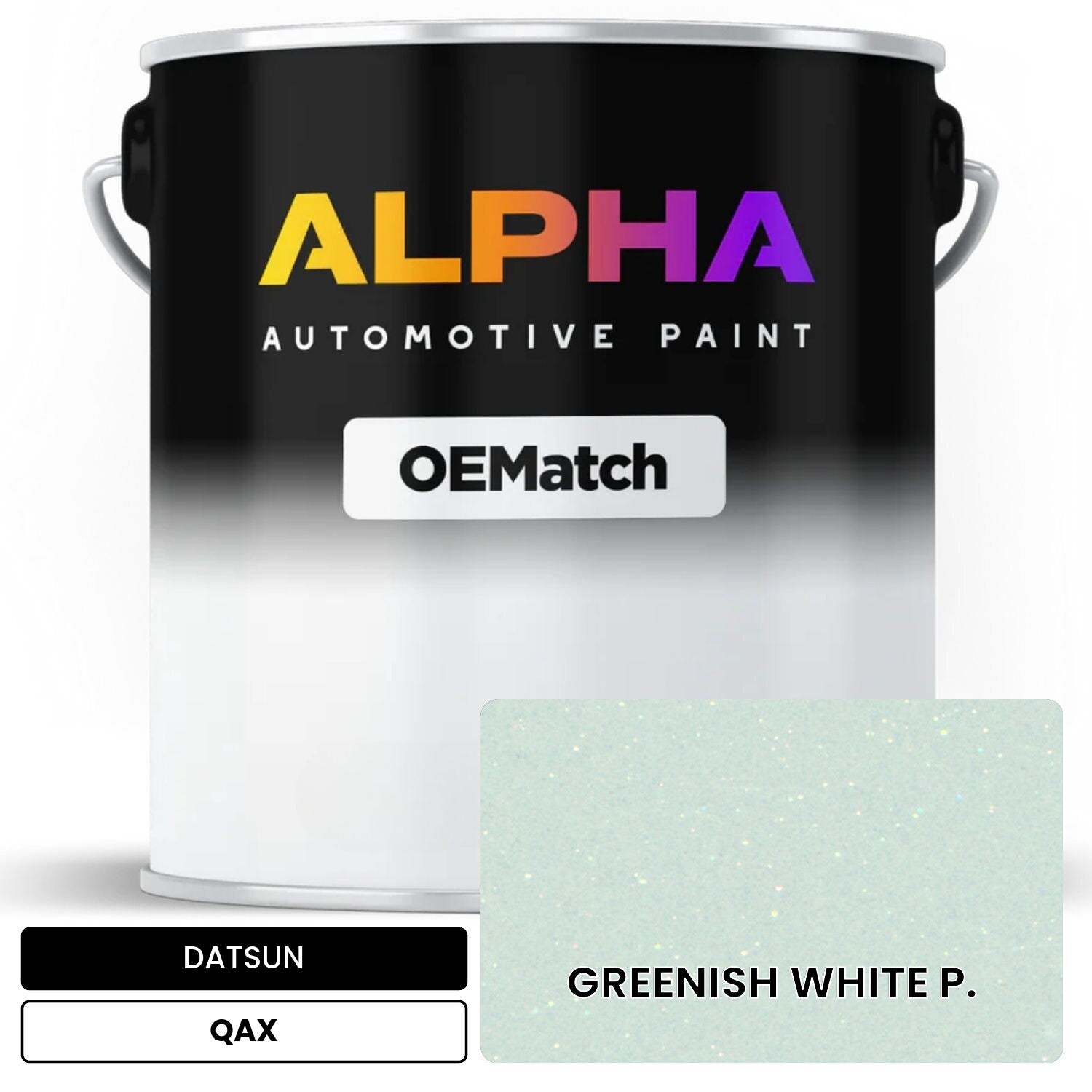 DATSUN GREENISH WHITE P. QAX OEMatch Basecoat