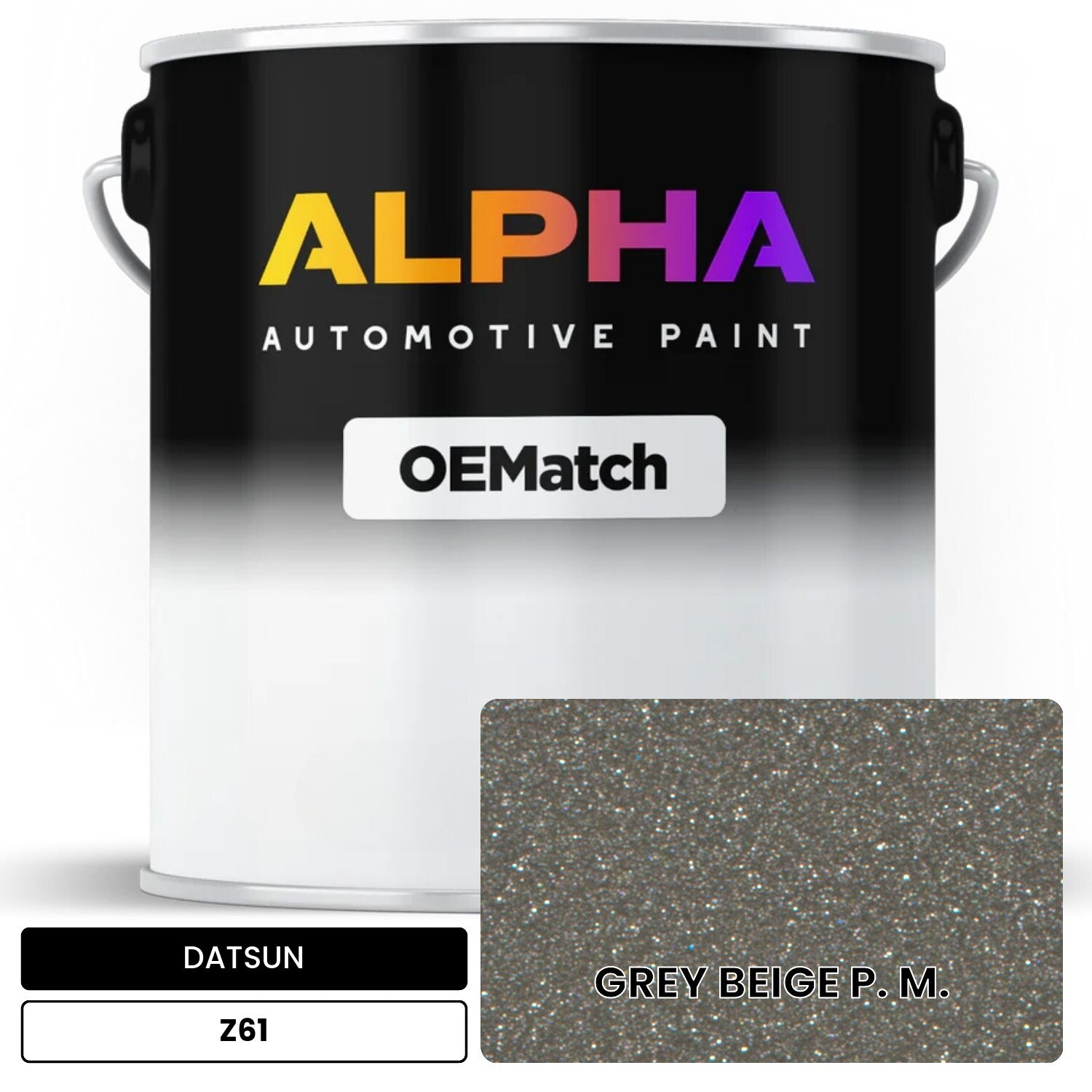 DATSUN GREY BEIGE P. M. Z61 OEMatch Basecoat