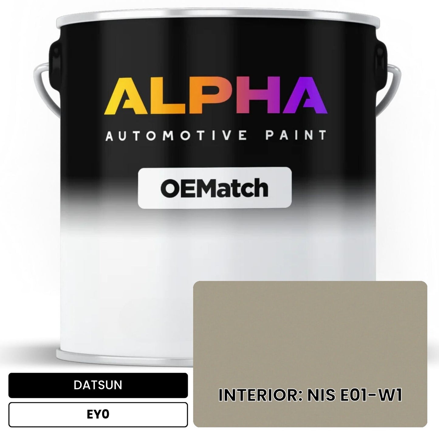DATSUN INTERIOR: NIS E01-W1 EY0 OEMatch Basecoat