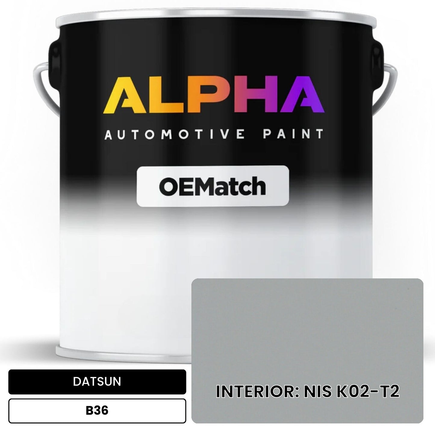 DATSUN INTERIOR: NIS K02-T2 B36 OEMatch Basecoat