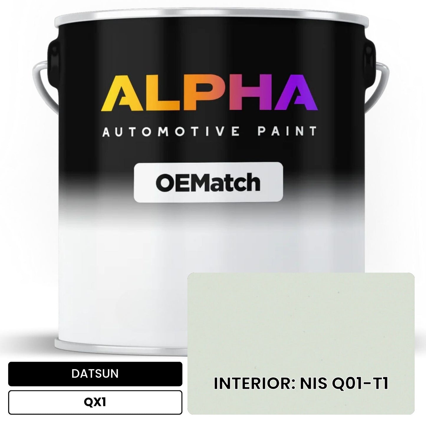 DATSUN INTERIOR: NIS Q01-T1 QX1 OEMatch Basecoat