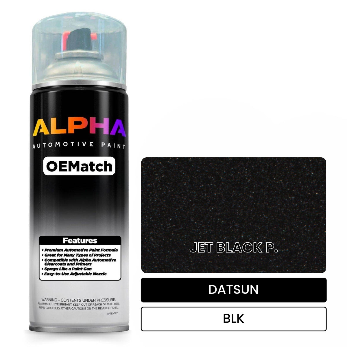 DATSUN JET BLACK P. BLK OEMatch Spraycan