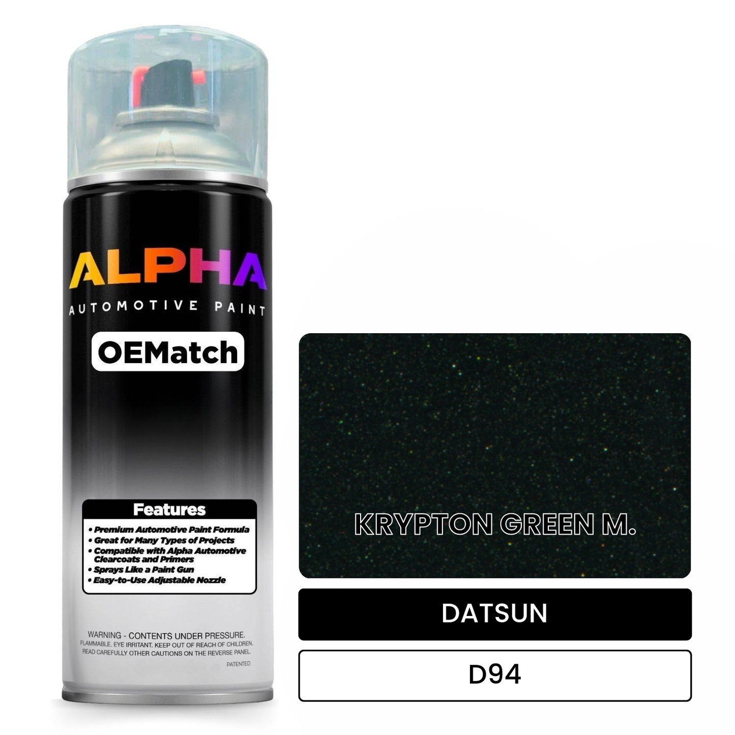 DATSUN KRYPTON GREEN M. D94 OEMatch Spraycan