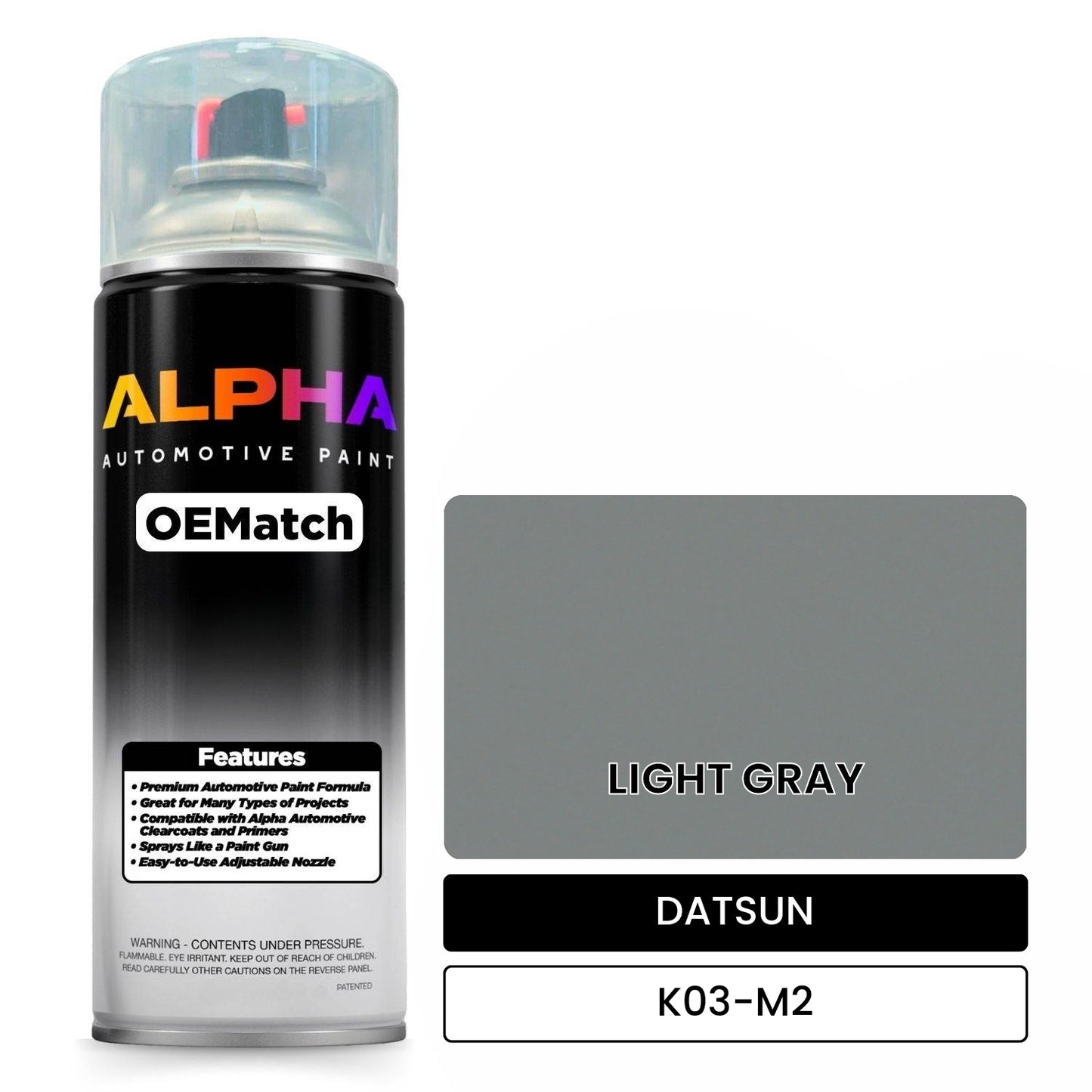 DATSUN LIGHT GRAY K03-M2 OEMatch Spraycan
