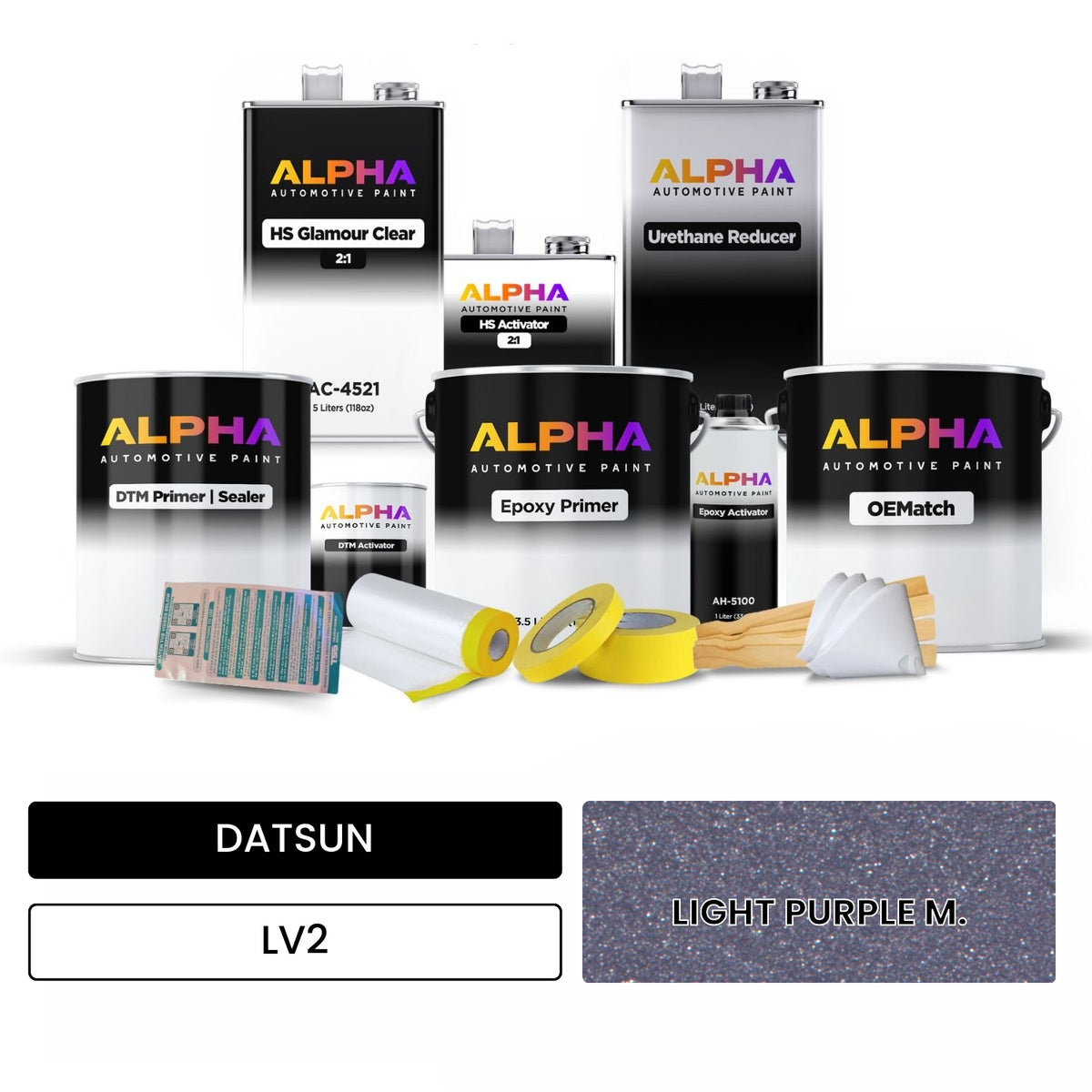 DATSUN LIGHT PURPLE M. LV2 OEMatch Vehicle Paint Kit