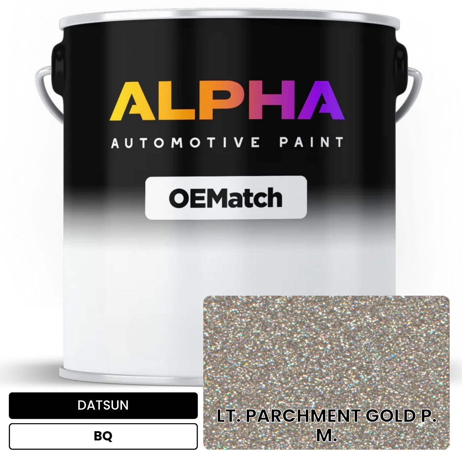 DATSUN LT. PARCHMENT GOLD P. M. BQ OEMatch Basecoat