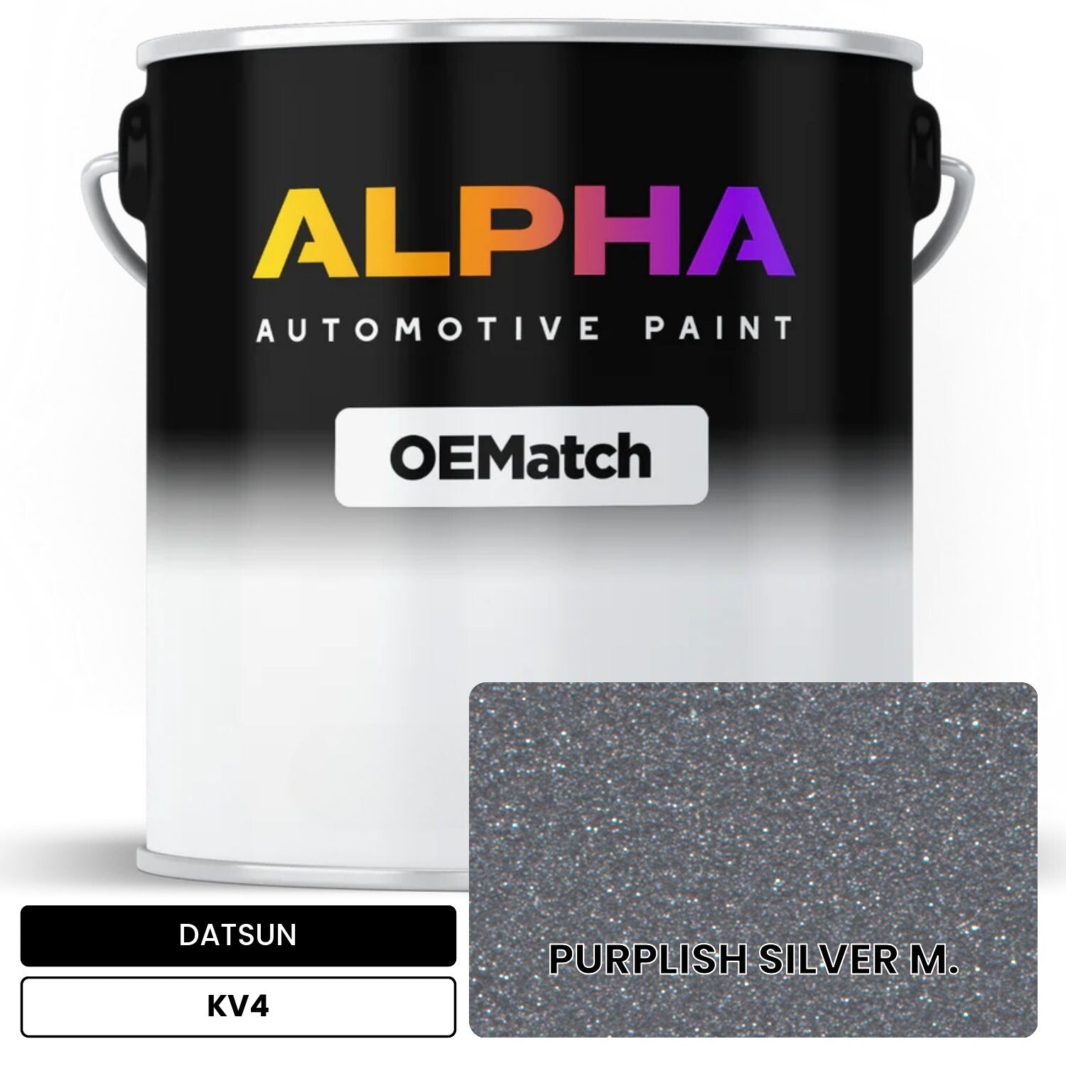 DATSUN PURPLISH SILVER M. KV4 OEMatch Basecoat