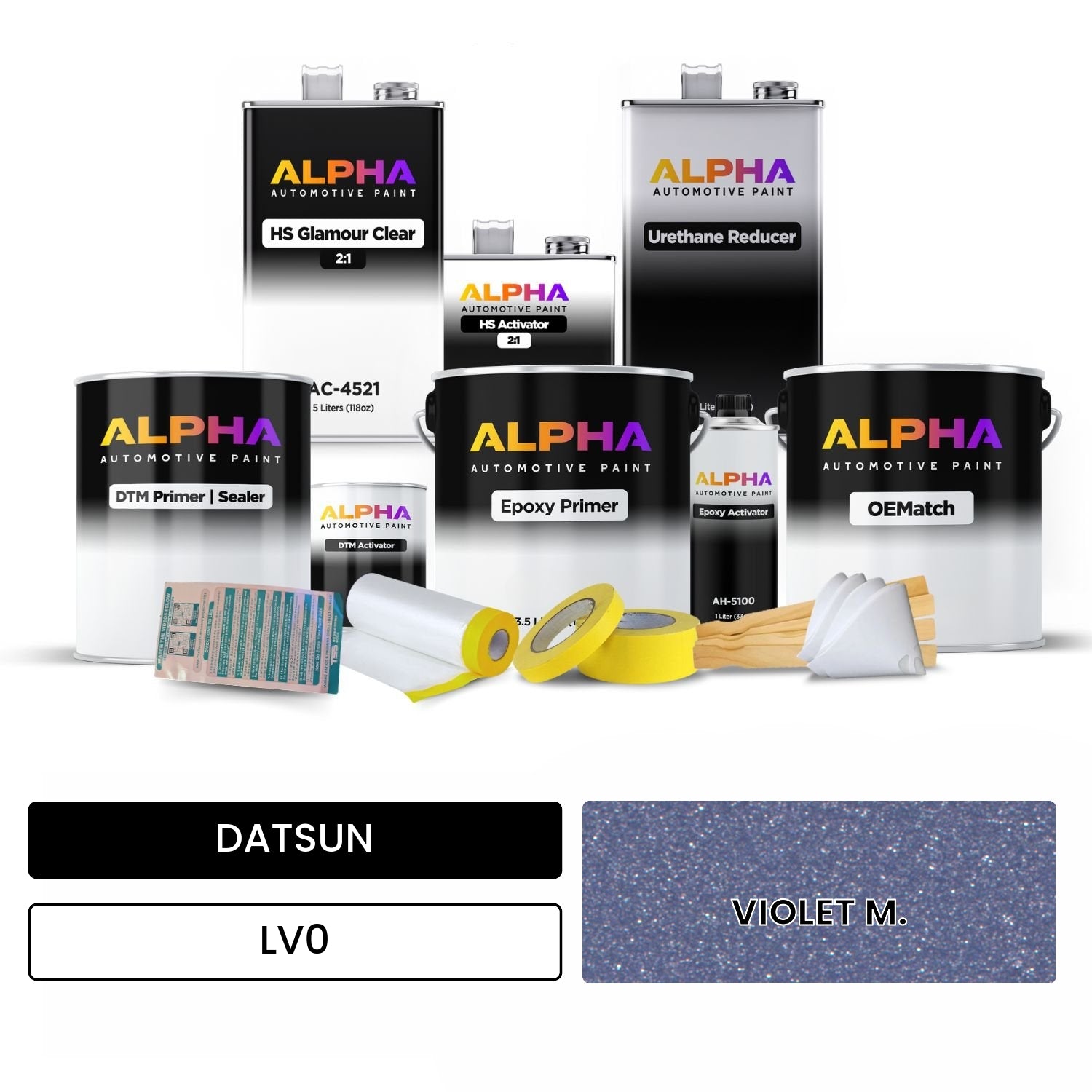 DATSUN VIOLET M. LV0 OEMatch Vehicle Paint Kit