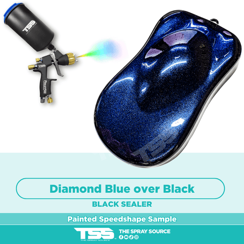 Diamond Blue Painted Sample (Black Ground Coat)