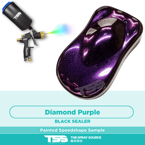 Diamond Purple Painted Sample (Black Ground Coat)