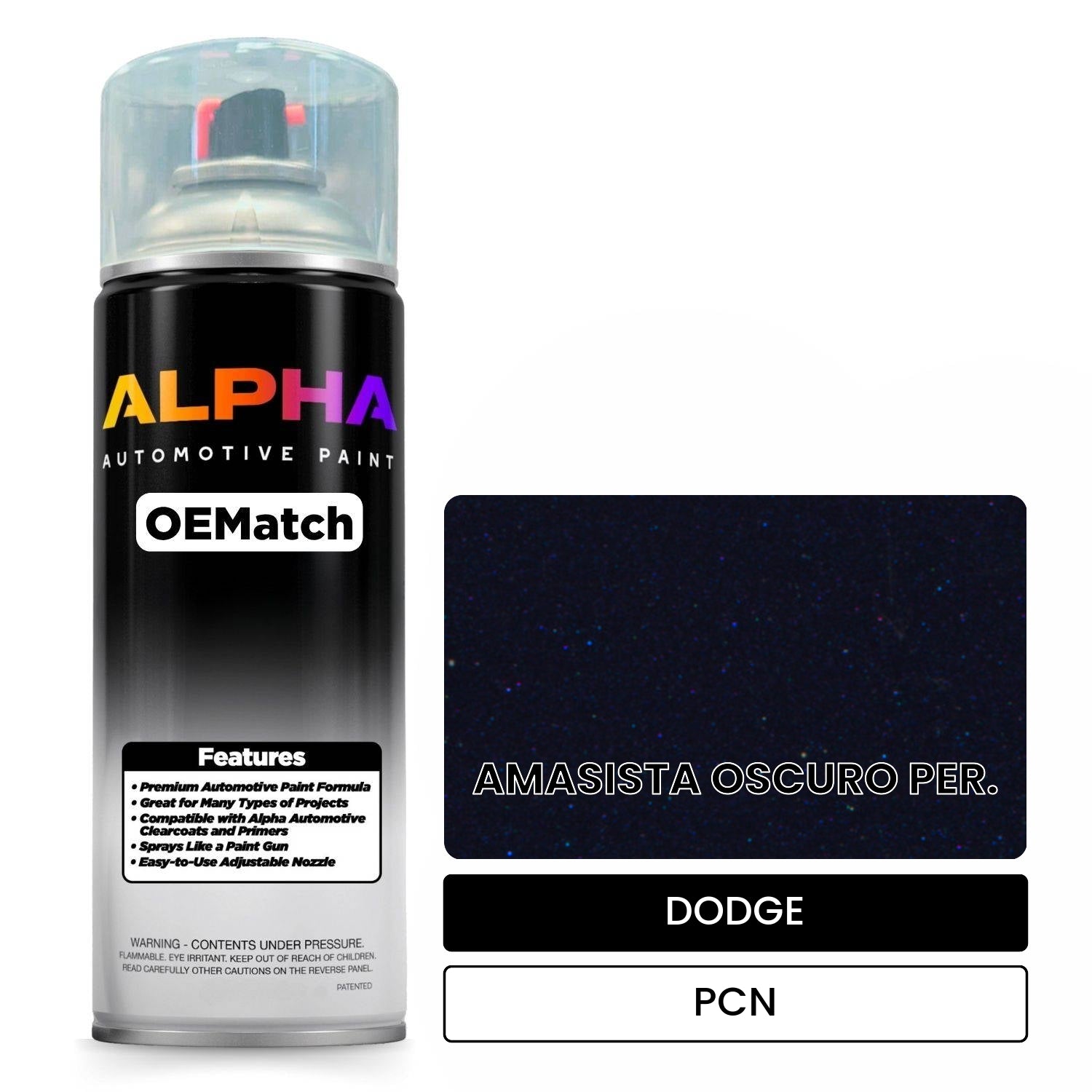 DODGE AMASISTA OSCURO PER. PCN OEMatch Spraycan