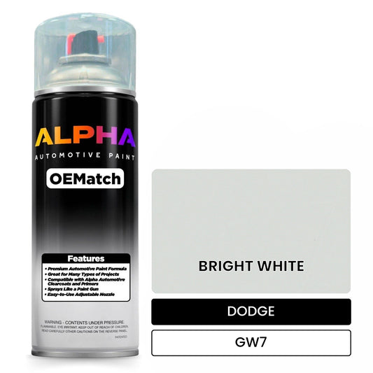 DODGE BRIGHT WHITE GW7 OEMatch Spraycan