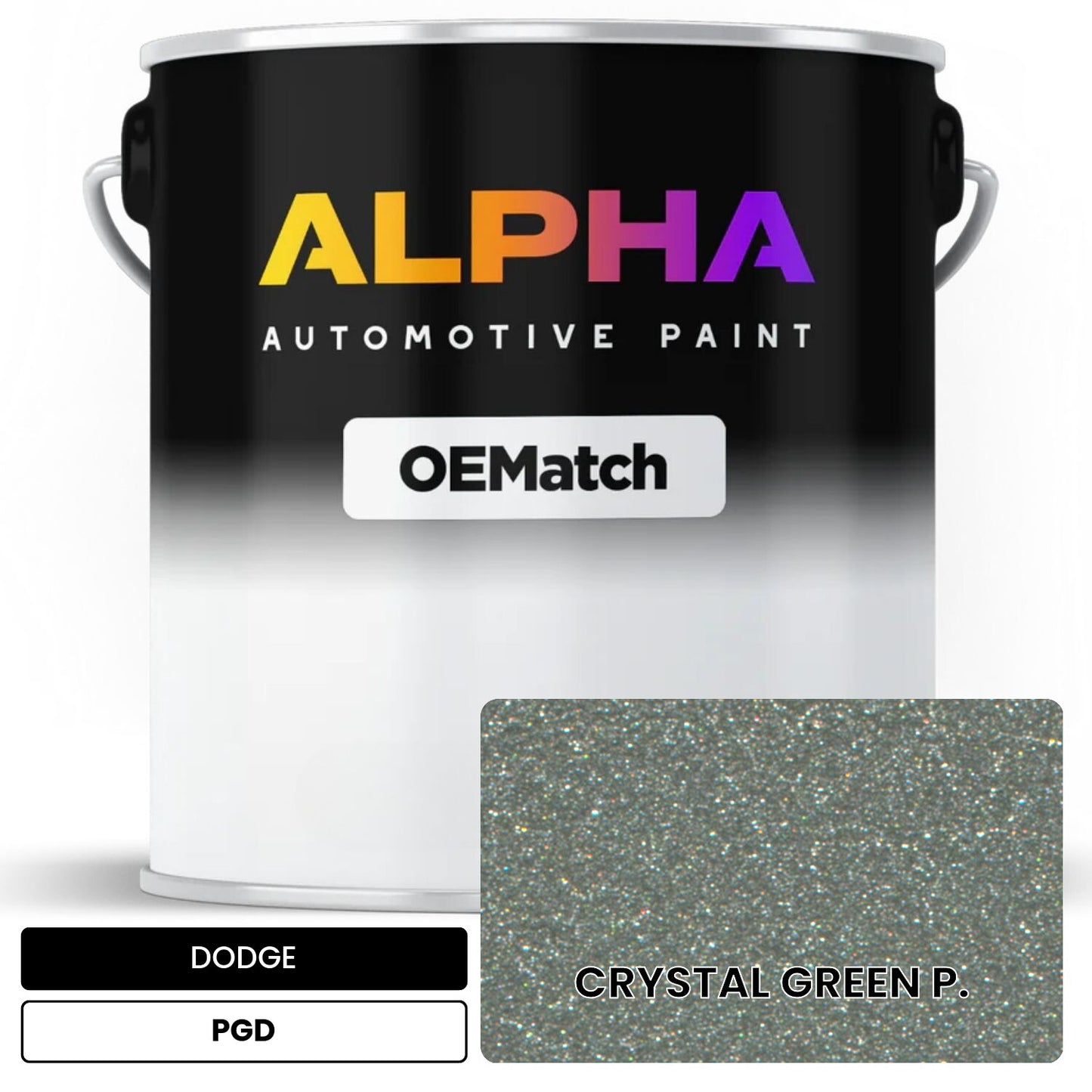 DODGE CRYSTAL GREEN P. PGD OEMatch Basecoat