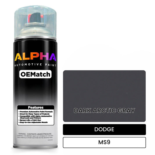 DODGE DARK ARCTIC GRAY MS9 OEMatch Spraycan