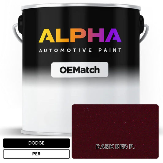 DODGE DARK RED P. PE9 OEMatch Basecoat