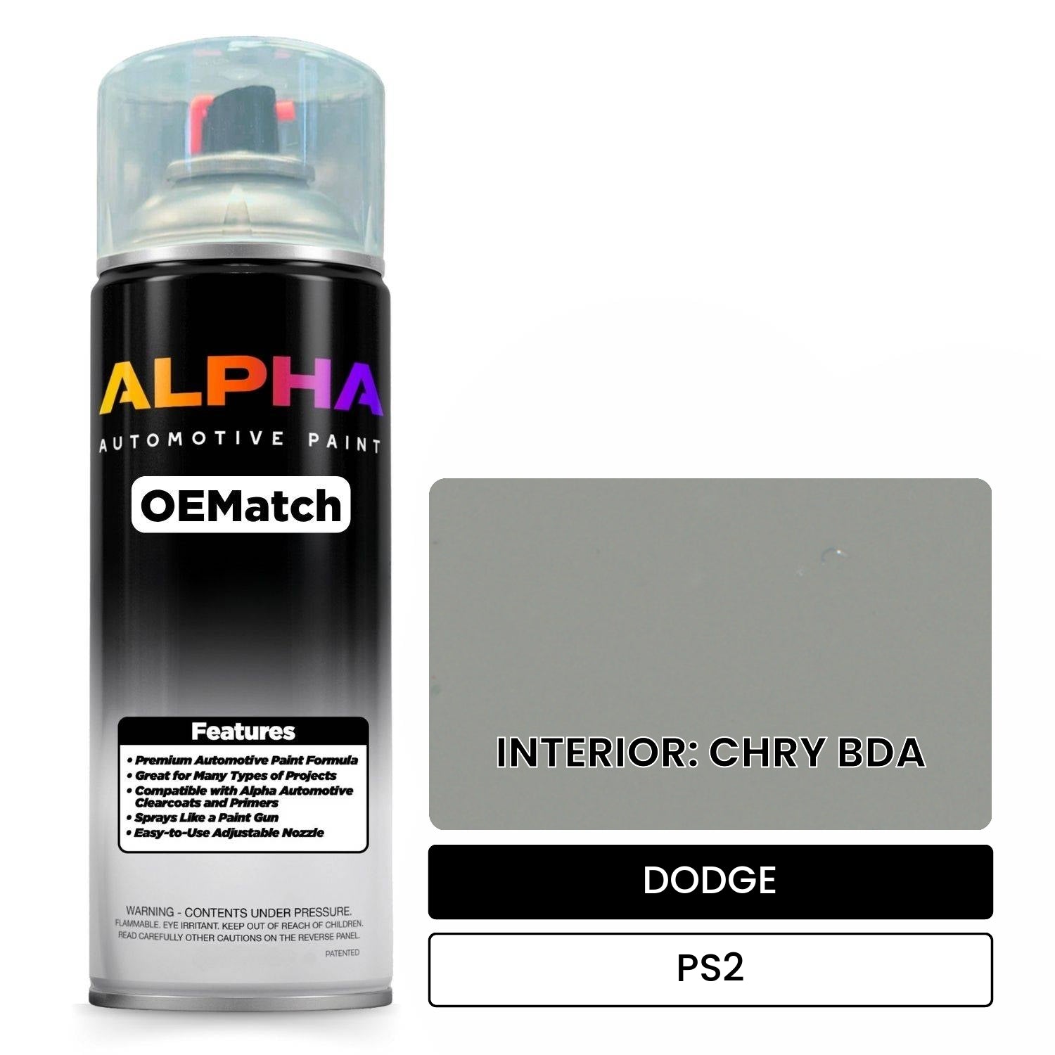 DODGE INTERIOR: CHRY BDA PS2 OEMatch Spraycan