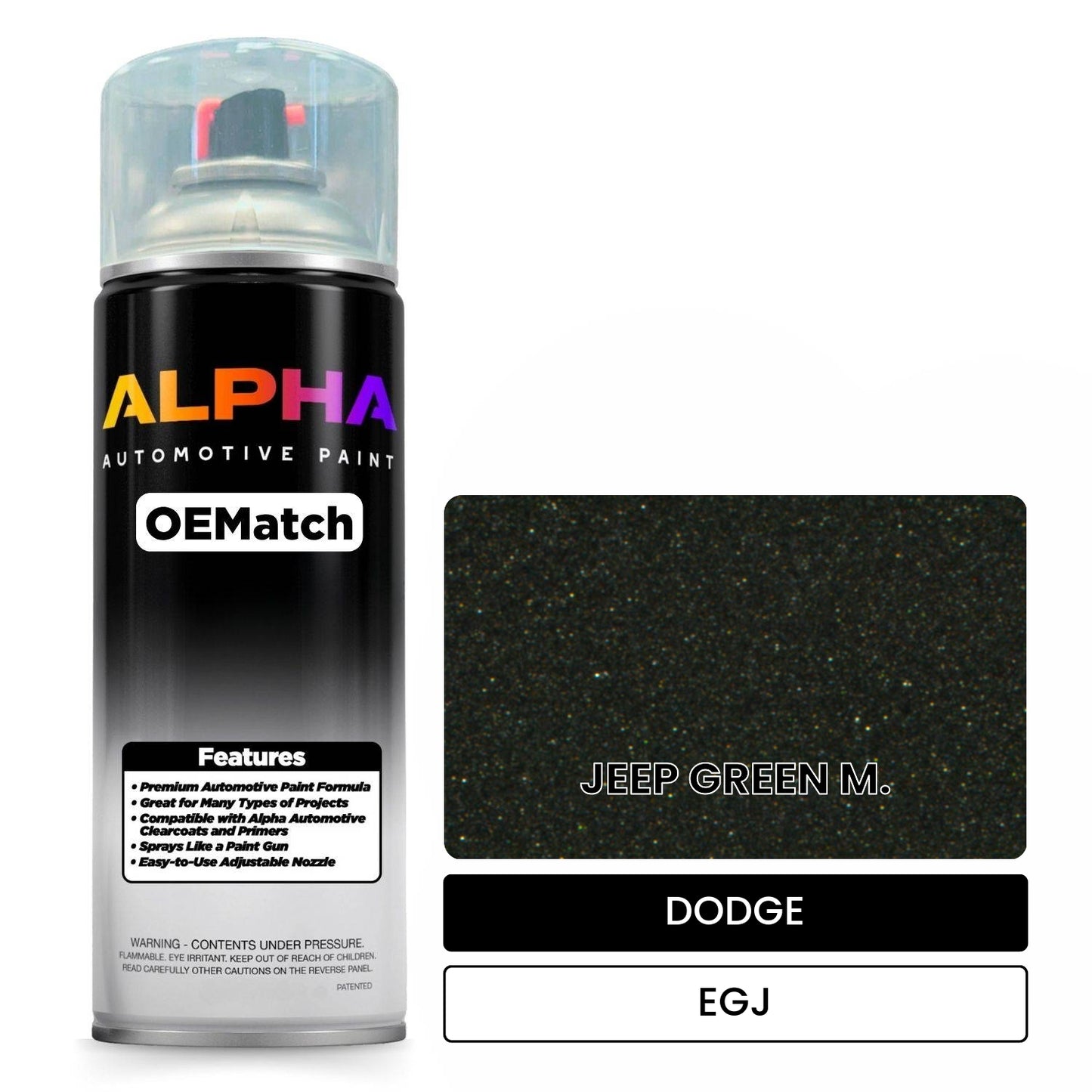 DODGE JEEP GREEN M. EGJ OEMatch Spraycan
