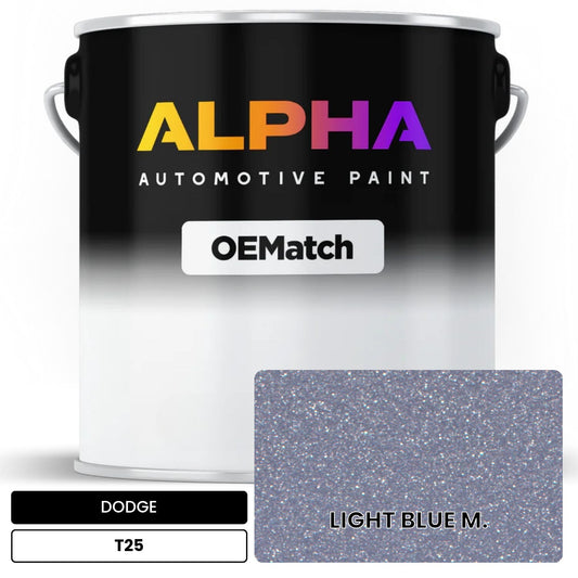 DODGE LIGHT BLUE M. T25 OEMatch Basecoat