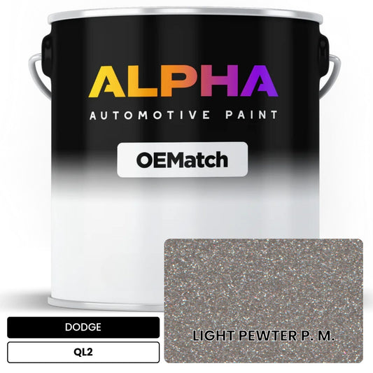 DODGE LIGHT PEWTER P. M. QL2 OEMatch Basecoat