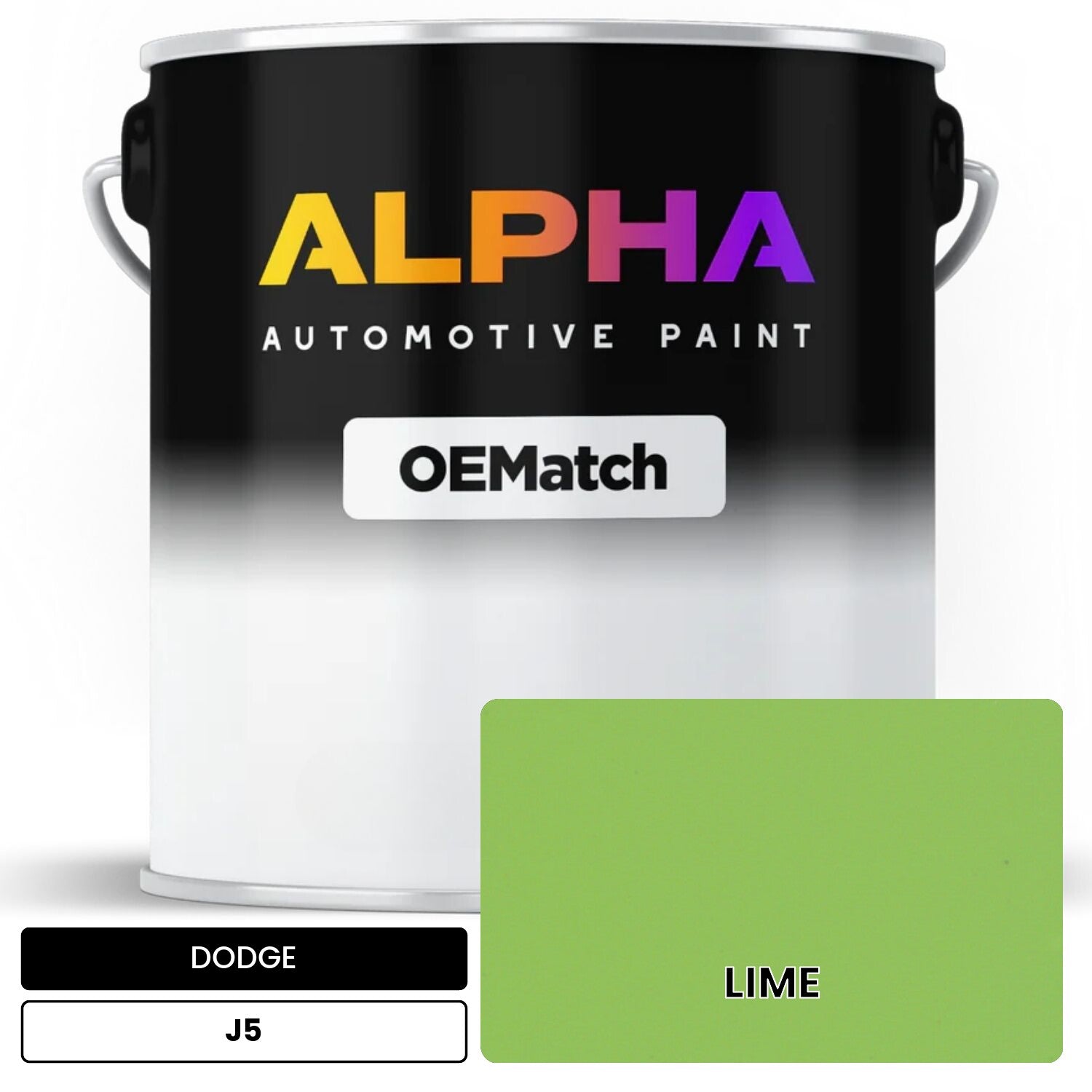 DODGE LIME J5 OEMatch Basecoat