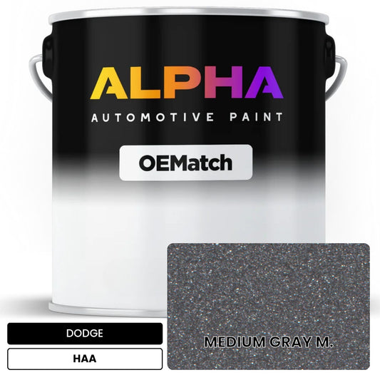DODGE MEDIUM GRAY M. HAA OEMatch Basecoat