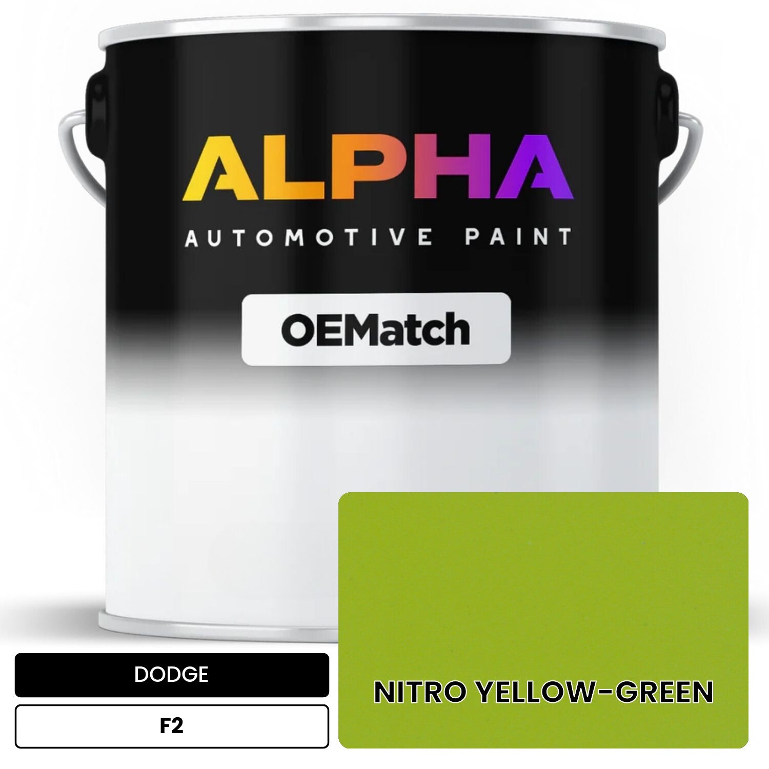 DODGE NITRO YELLOW-GREEN F2 OEMatch Basecoat