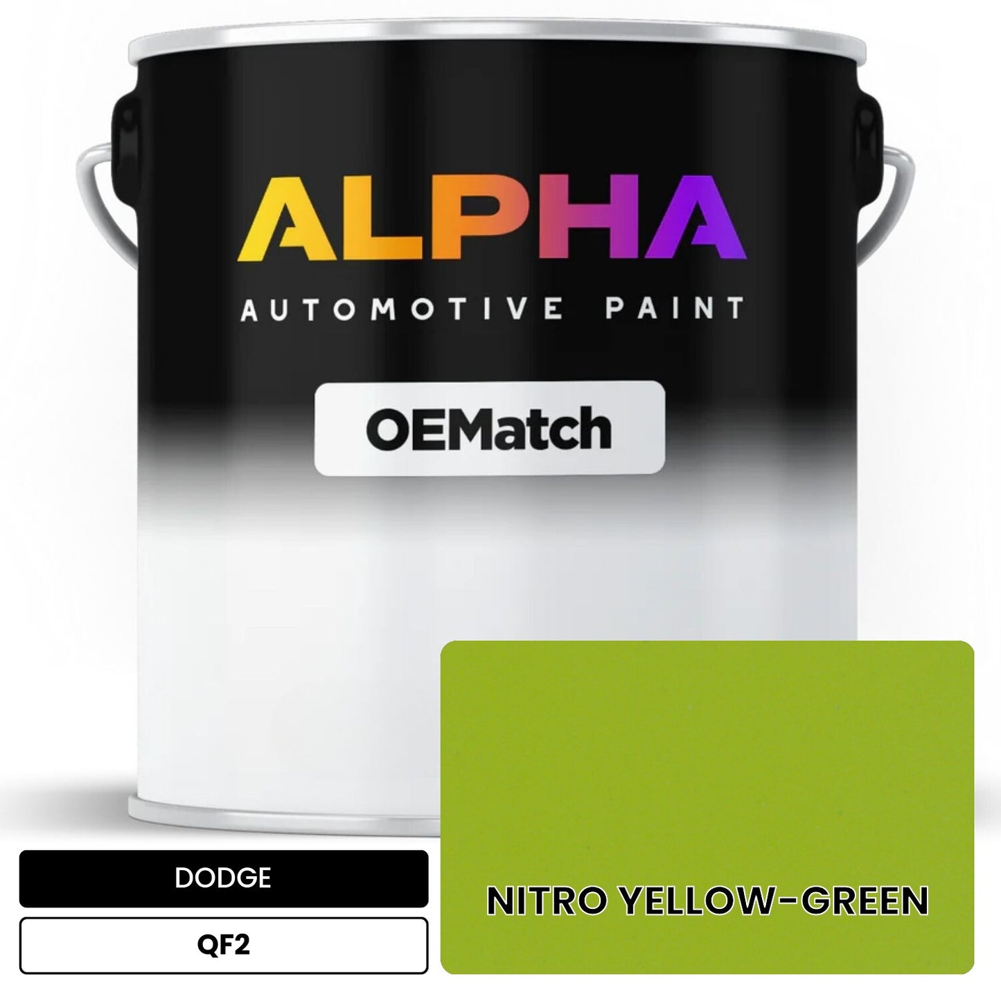 DODGE NITRO YELLOW-GREEN QF2 OEMatch Basecoat