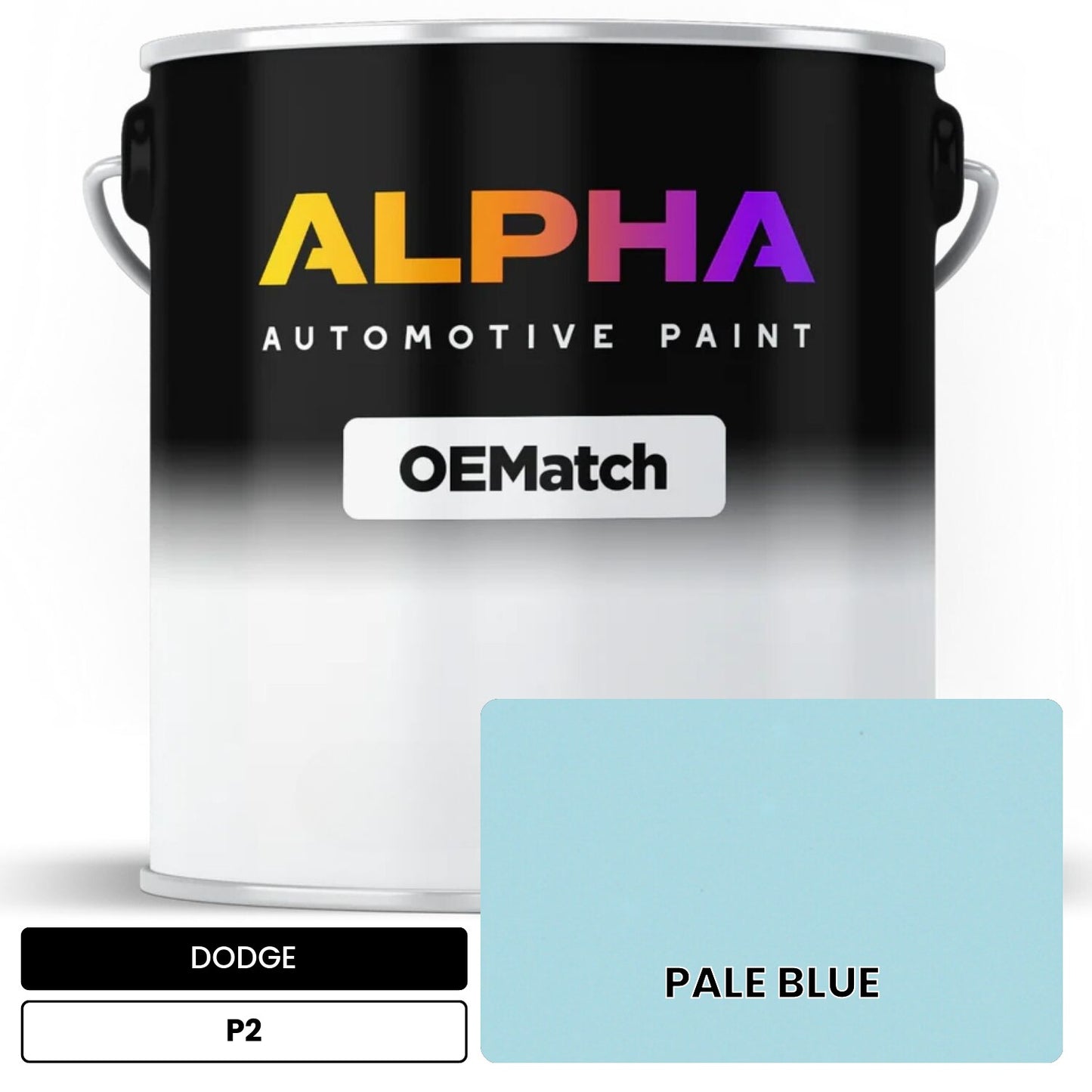 DODGE PALE BLUE P2 OEMatch Basecoat