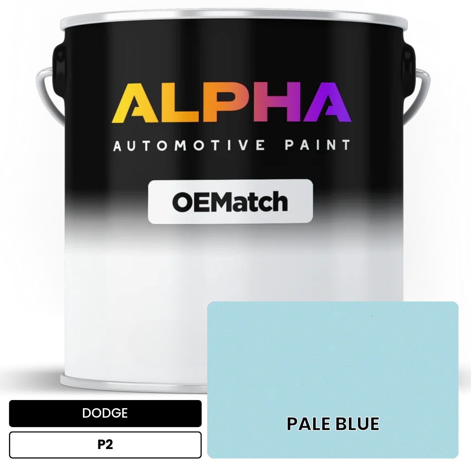 DODGE PALE BLUE P2 OEMatch Basecoat